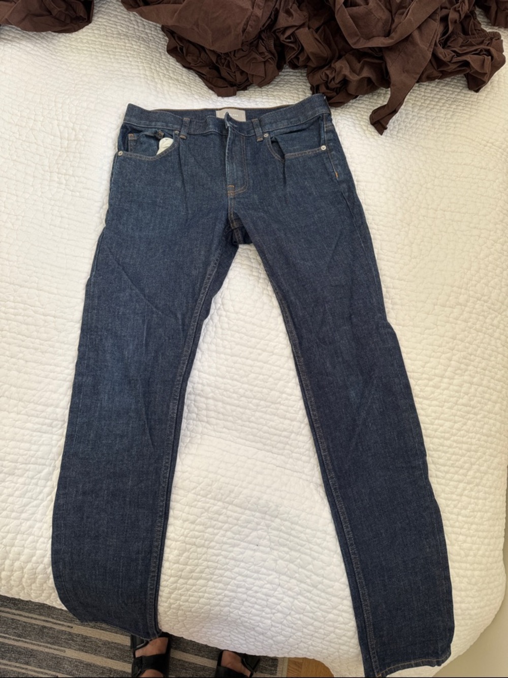 Everlane Men's Dark Indigo Slim-Straight Jeans